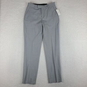 Calvin Klein Pants Boys 20 Silver Metal Gray Slim Fit Separates Dress Slacks NEW